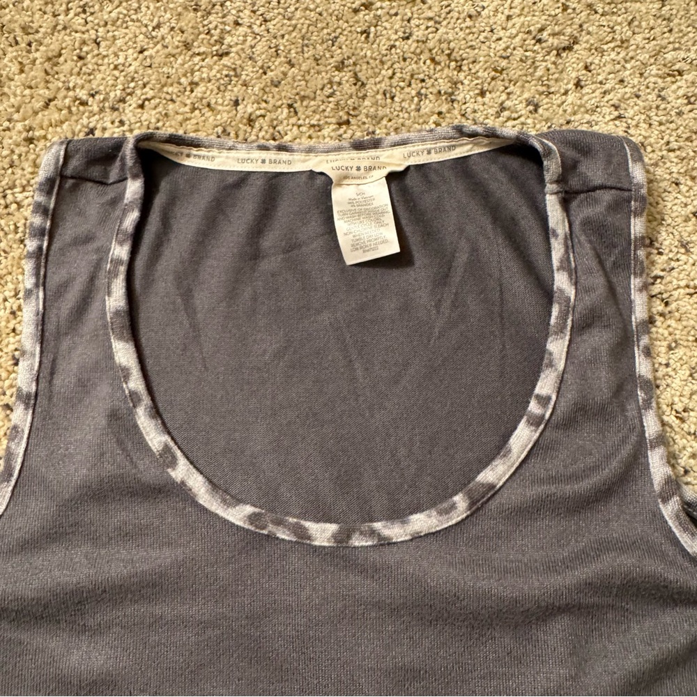 Lucky Brand 3 Piece Sleepwear Set Leopard Print Size Small - Picture 13 of 16